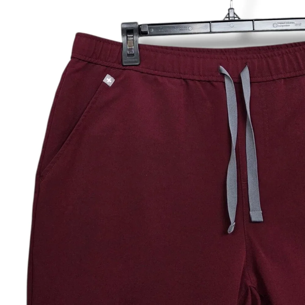 Figs Tansen‎ Jogger Scrub Pants Mens XL MXXSW2004 STAIN Burgundy